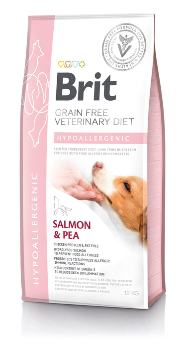 Brit Veterinary Diet Dog Hypoallergenic Grain Free Salmon & Pea