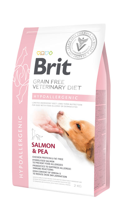 Brit Veterinary Diet Dog Hypoallergenic Grain Free Salmon & Pea