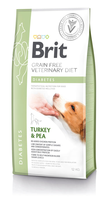 Brit Veterinary Diet Dog Diabetes Grain Free Turkey & Pea