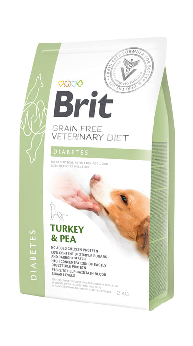 Brit Veterinary Diet Dog Diabetes Grain Free Turkey & Pea