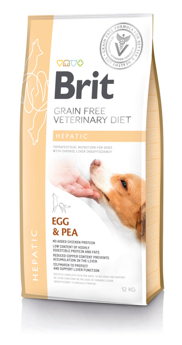 Brit Veterinary Diet Dog Hepatic Grain Free Egg & Pea