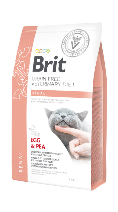 Brit Veterinary Diet Cat Renal Grain Free Egg & Pea