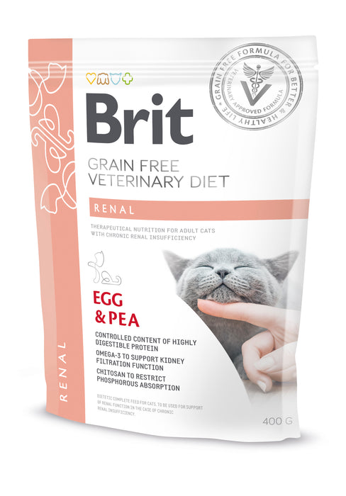 Brit Veterinary Diet Cat Renal Grain Free Egg & Pea