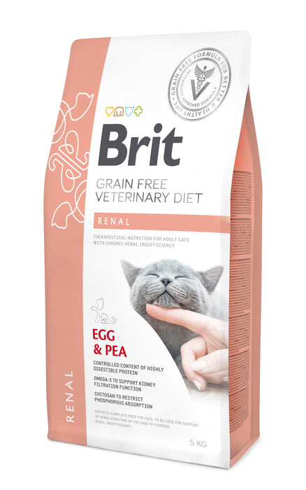 Brit Veterinary Diet Cat Renal Grain Free Egg & Pea