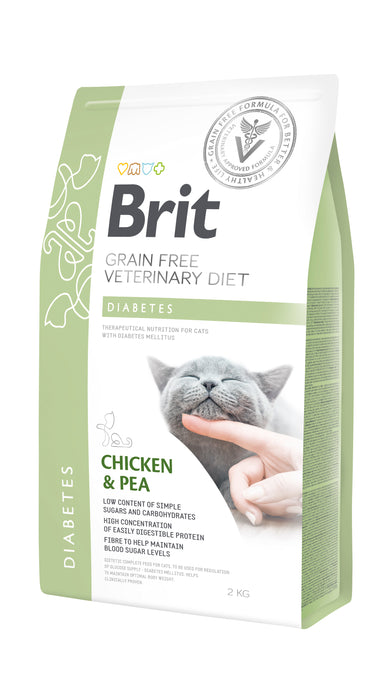 Brit Veterinary Diet Cat Diabetes Grain Free Chicken & Pea