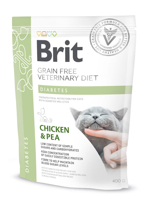 Brit Veterinary Diet Cat Diabetes Grain Free Chicken & Pea