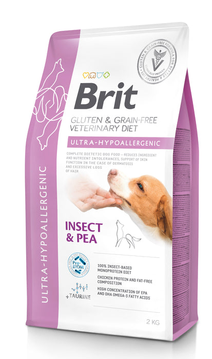 Brit Veterinary Diet Dog Ultra-Hypoallergenic Grain Free Insect & Pea