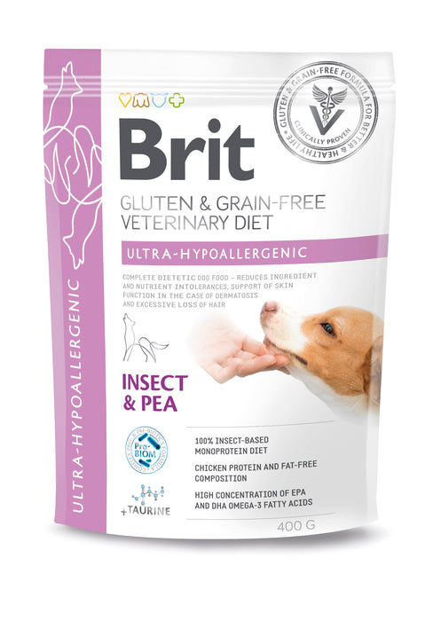 Brit Veterinary Diet Dog Ultra-Hypoallergenic Grain Free Insect & Pea