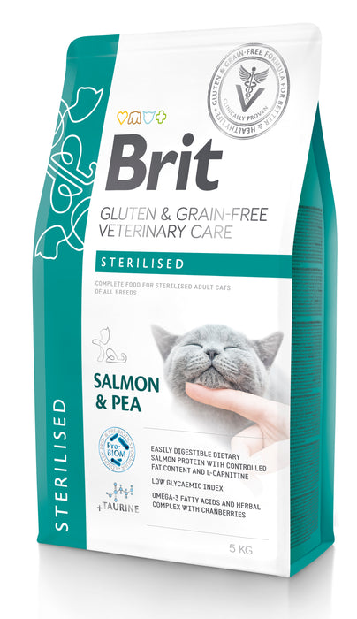 Brit Veterinary Diet Cat Grain Free Sterilised Salmon & Pea