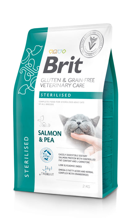 Brit Veterinary Diet Cat Grain Free Sterilised Salmon & Pea