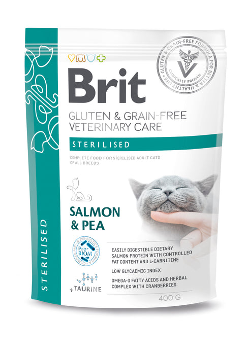 Brit Veterinary Diet Cat Grain Free Sterilised Salmon & Pea