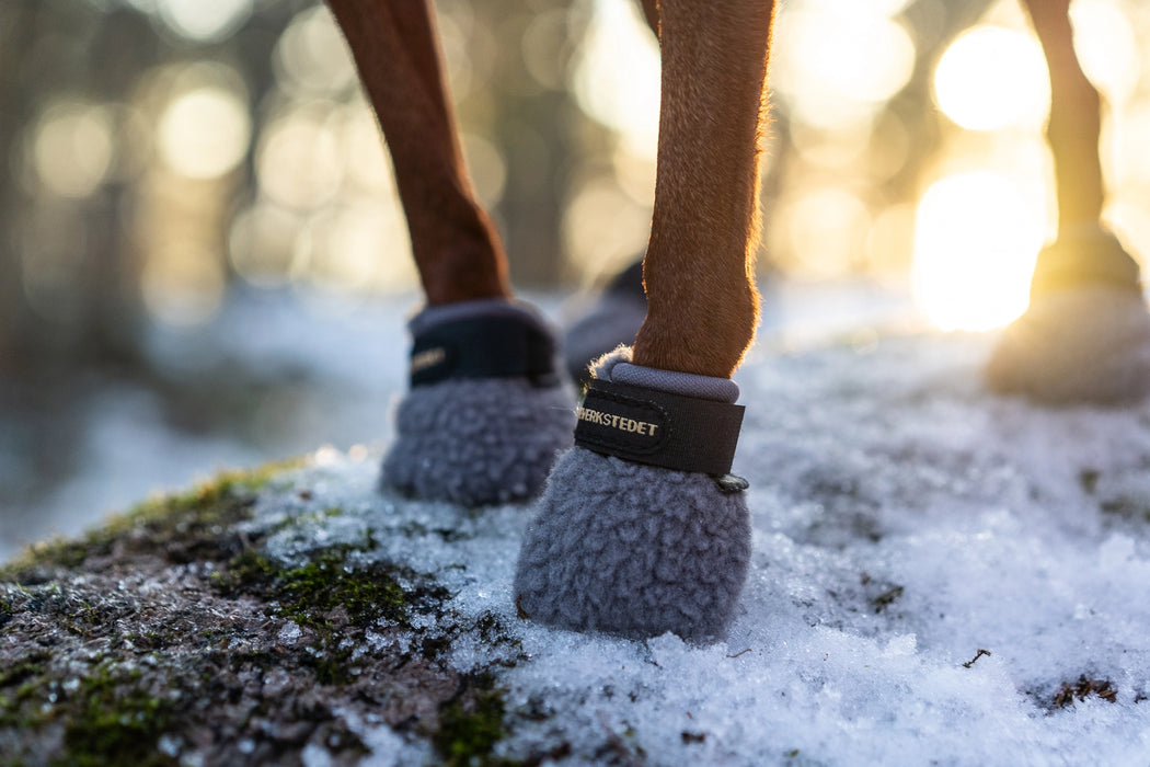 Seleverkstedet Fleece Grå Hundskor 4-pack