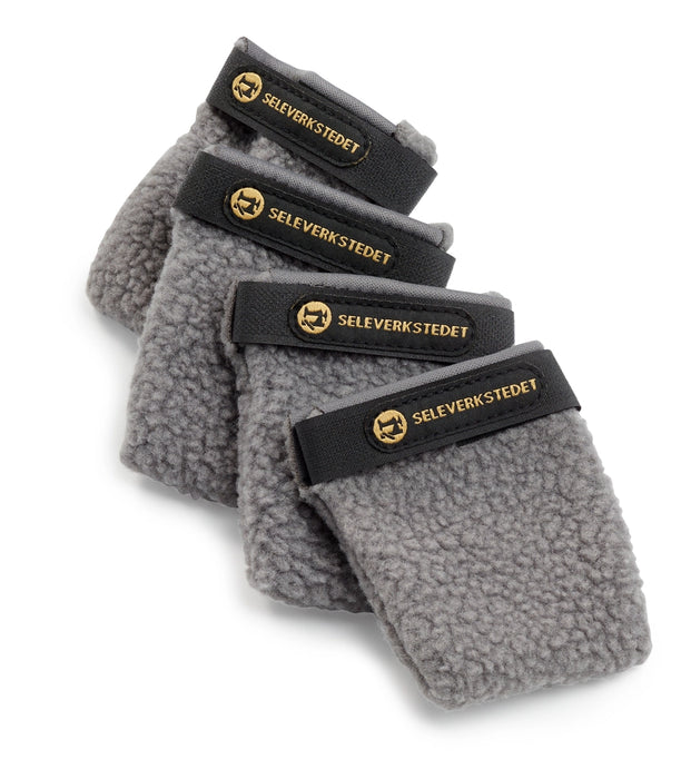 Seleverkstedet Fleece Grå Hundskor 4-pack