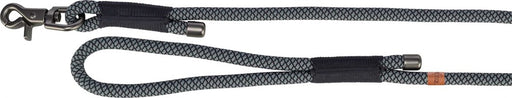 Rundvävt soft rope-koppel i slitstarkt matt rep med robust hake, idealiskt för hundpromenader och träning.