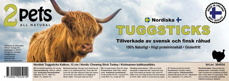 Trixie 2pets Nordisk Tuggrulle Kalkon