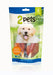 2Pets Dogsnack Chicken Chewbone med 75,8 % kyckling och 20 % nöthud, tillverkad av naturliga råvaror. Låg fetthalt (4 %) och godkänt enligt EU och FDA för säker kvalitet.