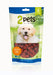 2Pets Dog Treats Chicken – hög kötthalt (89,8 % kyckling), låg fetthalt (8 %), och naturliga ingredienser. Certifierat enligt EU och FDA, veterinärbesiktat och ISO 22000-godkänt.