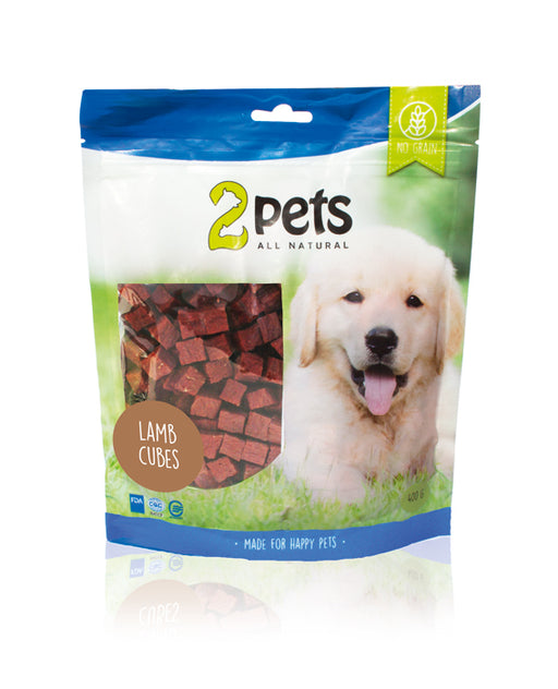 2Pets Dog Treats Lamm – naturligt hundgodis med 90 % kötthalt, låg fetthalt (8 %) och proteinrikt (28 %). Perfekt för aktiveringsleksaker och träning.