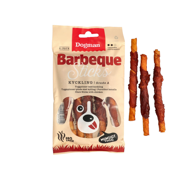 Dogman Barbeque sticks med kyckling 5-Pack