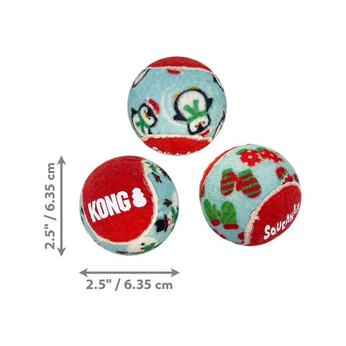 KONG Holiday Squeakair Balls 6-Pack