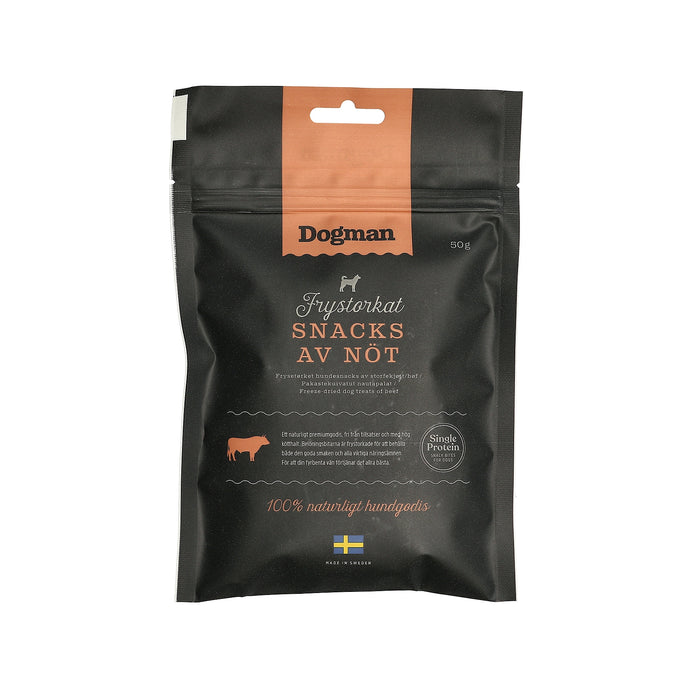 Dogman Frystorkat Snacks Av Nöt 50g