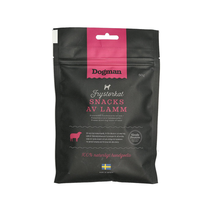 Dogman Frystorkat Snacks Av Lamm 50g