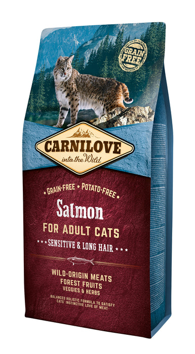 Carnilove Cat Fresh Salmon Adult Sensitive & Long Hair