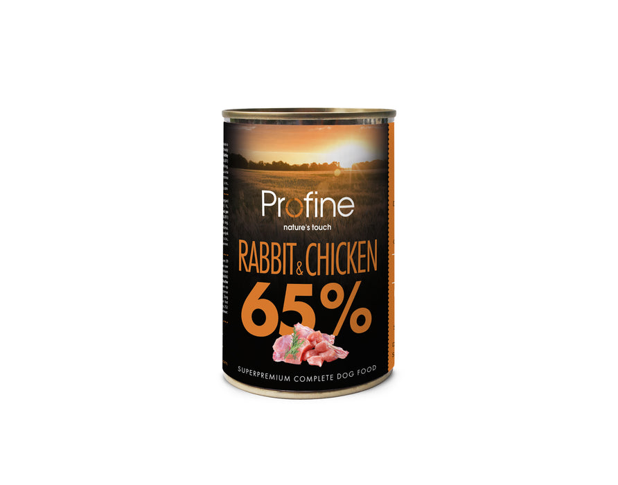 Profine Dog 65% Rabbit & Chicken 400g 6-pack