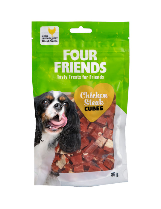 FourFriends Chicken Steak Cubes 85g 12-pack