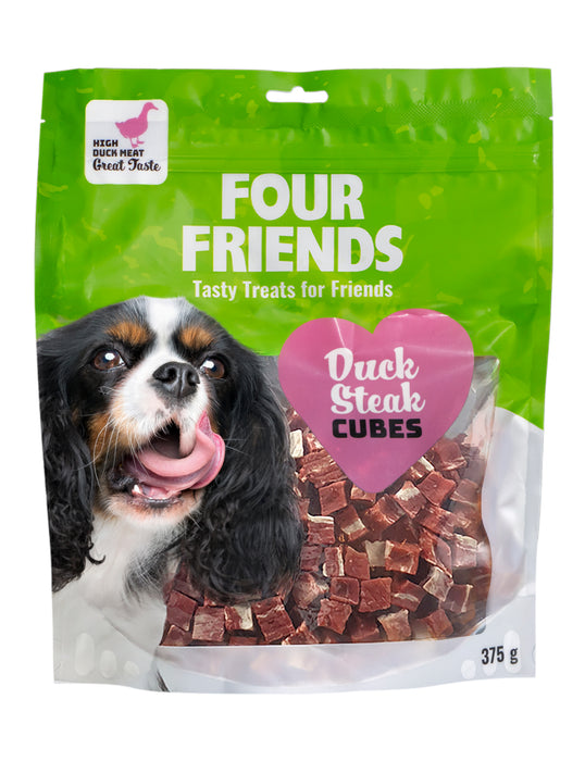 FourFriends Duck Steak Cubes 375g 6-pack