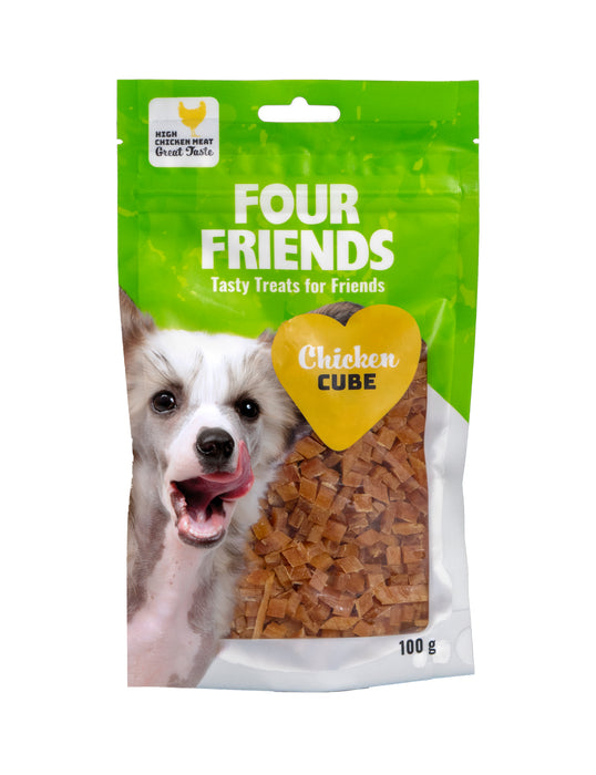 FourFriends Dog Chicken Cube 100g 12-pack