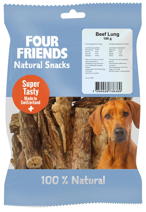 FourFriends Dog Beef Lung 100g 8-pack