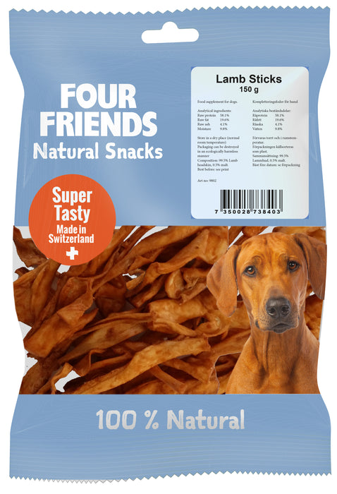 FourFriends Dog Lamb Sticks 150g 8-pack